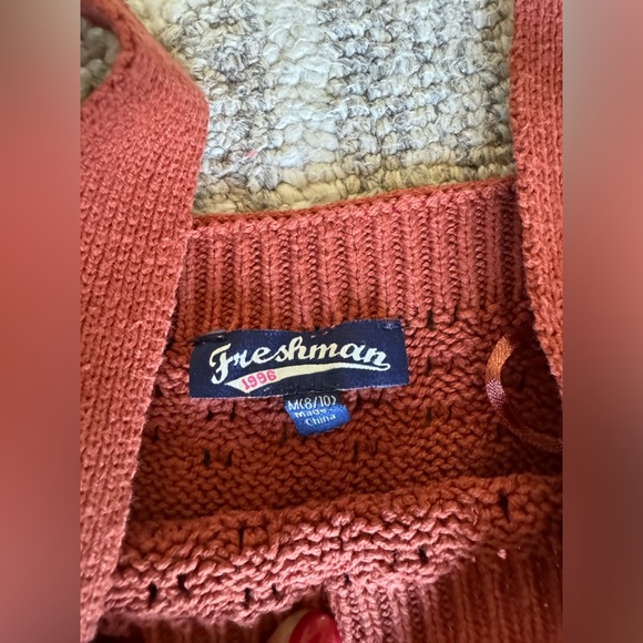 Perfect for fall! 2 piece knit sweater in burnt orange - Picture 2 of 3
